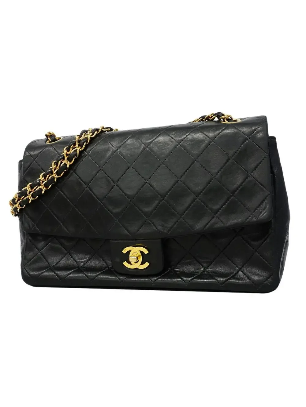 Chanel Vintage Cc Chain Flap Bag #287641C37B